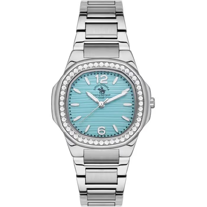 Montre Femme Polo Santa Barbara SB-1-10481-2- Silver & Bleu