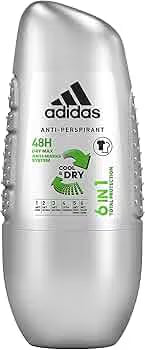 Adidas Déodorant roll-on Cool & Dry 6 en 1 pour Homme - 50ML