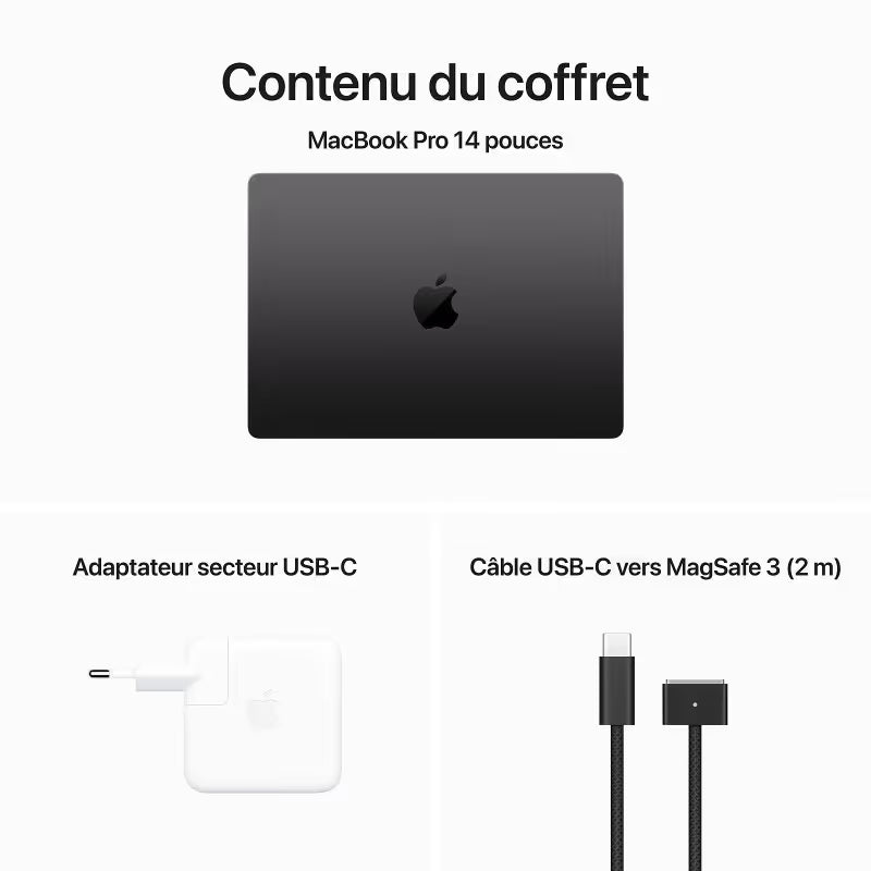 Apple - 14" MacBook Pro M4 Max 1To 36 Go CPU 14 cœurs GPU 32 cœurs - Noir sidéral (MX2K3FN/A)