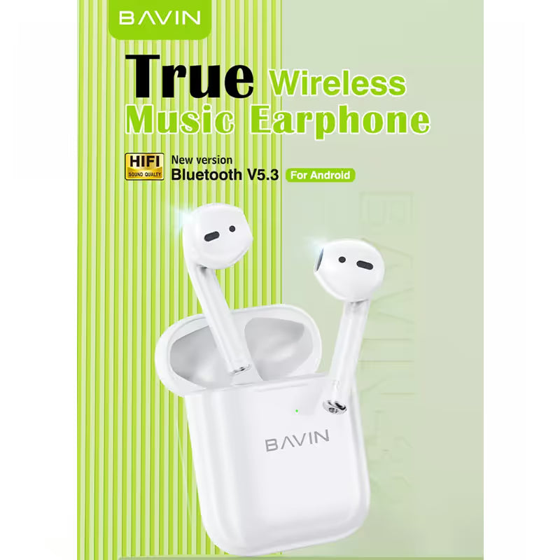 Écouteurs Sans Fil Bavin BA32 TWS - Blanc