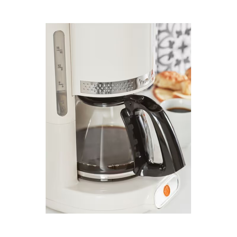 Cafetière MOULINEX FG381A10 Gamme Soleil 10-15 Tasses - Blanc