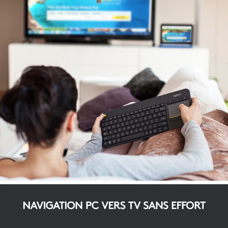 Clavier Sans Fil Logitech K400 Plus - Noir