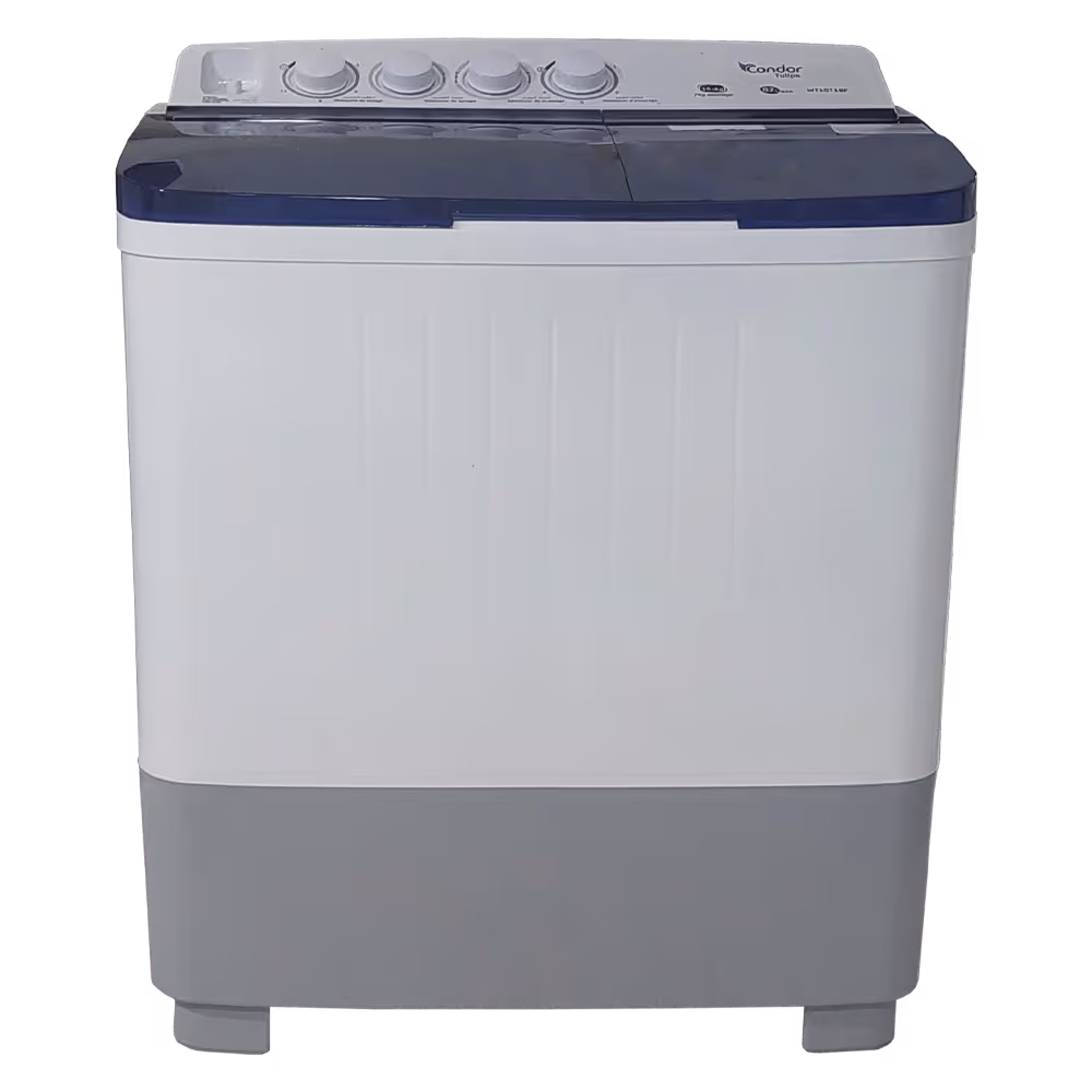 Lave Linge Semi-Automatique CONDOR WT10T1BF 10.5Kg - Blanc & Bleu