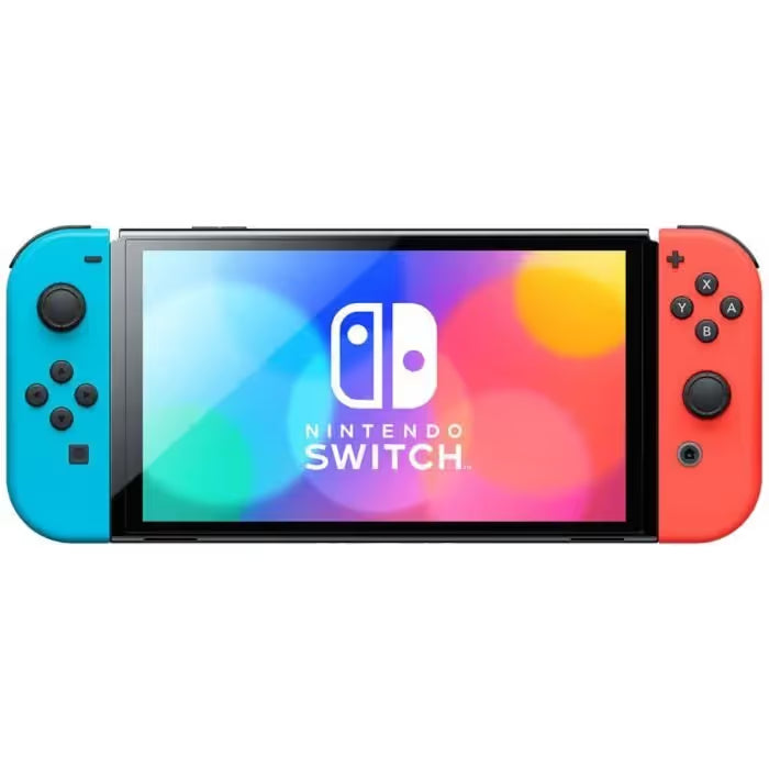 Console Nintendo Switch - Modèle OLED • Bleu Néon & Rouge Néon