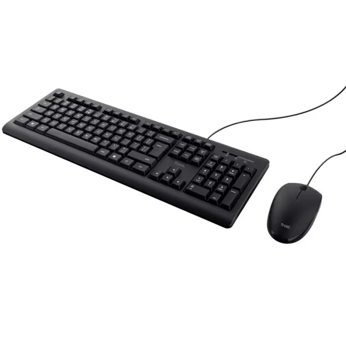 Ensemble Clavier & Souris Filaire Trust Primo - Noir