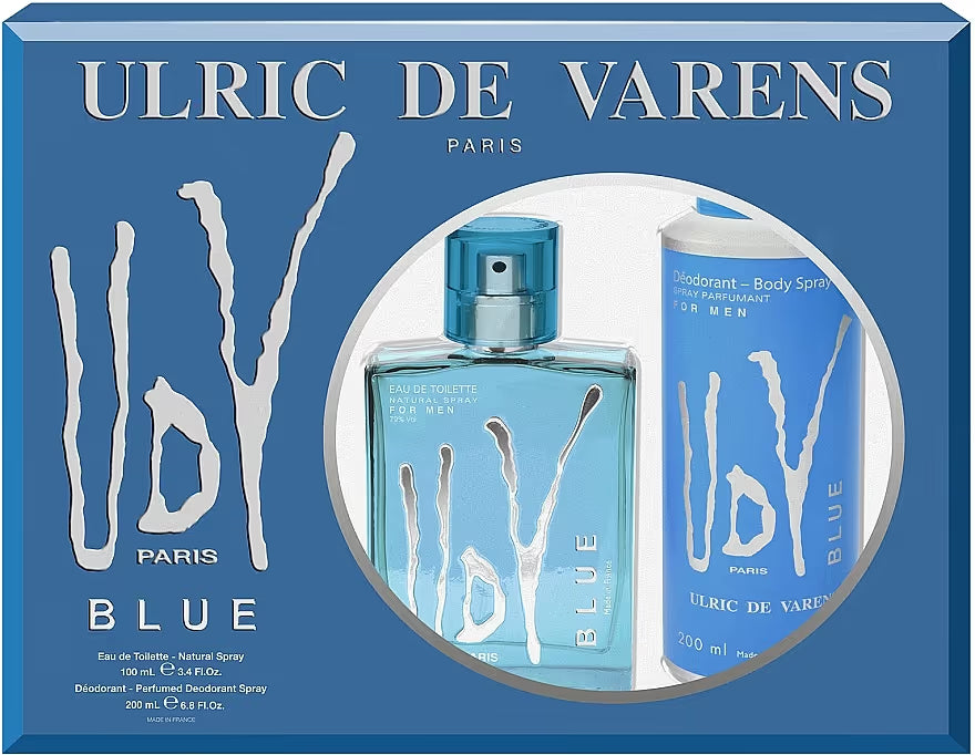 UDV Blue Coffret Eau De Toilette pour Homme 100ML & Déodorant 200ML