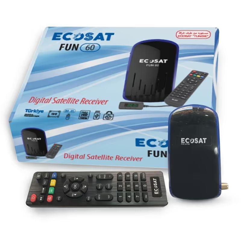 Récepteur ECOSAT FUN 60 - Noir