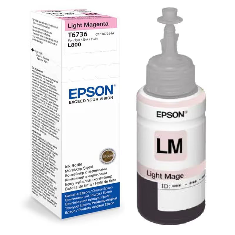 Bouteille d'Encre Original Epson T6736 (C13T67364A)- Magenta Light