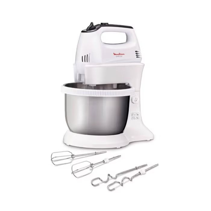 Batteur avec Bol Moulinex Quick Mix 300W - Gris&Inox