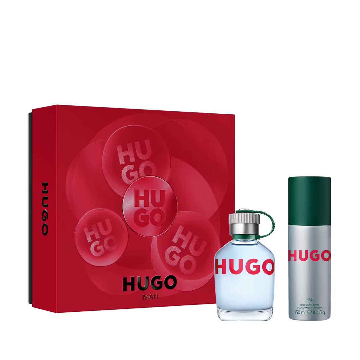 HUGO BOSS Coffret Hugo Man Eau de Toilette pour Homme 75ML & Déodorant Spray75ML