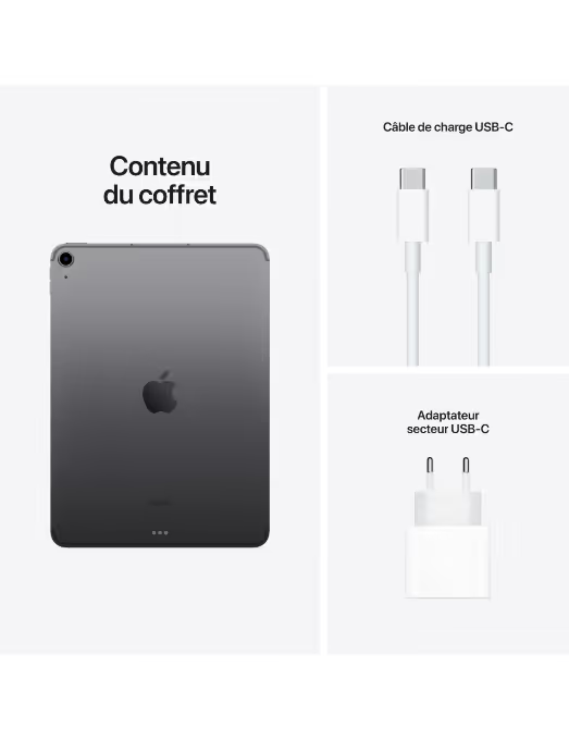 Apple - iPad Air 5Gén - 10,9" WiFi 64 Go - Gris Sidéral