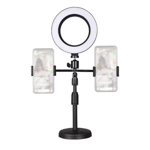 Ring Light 6" avec Support Double Téléphone