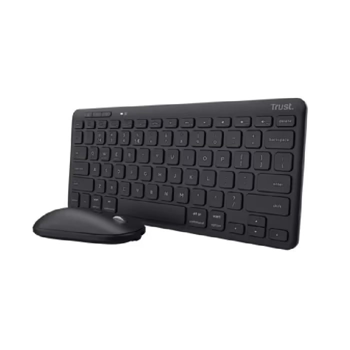 Ensemble de Souris & Clavier Gamer sans Fil Trust Lyra Rechargeable - Noir