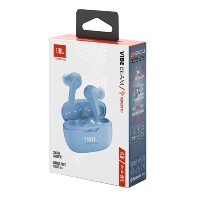 Écouteur sans fil JBL Wave Beam - Bleu