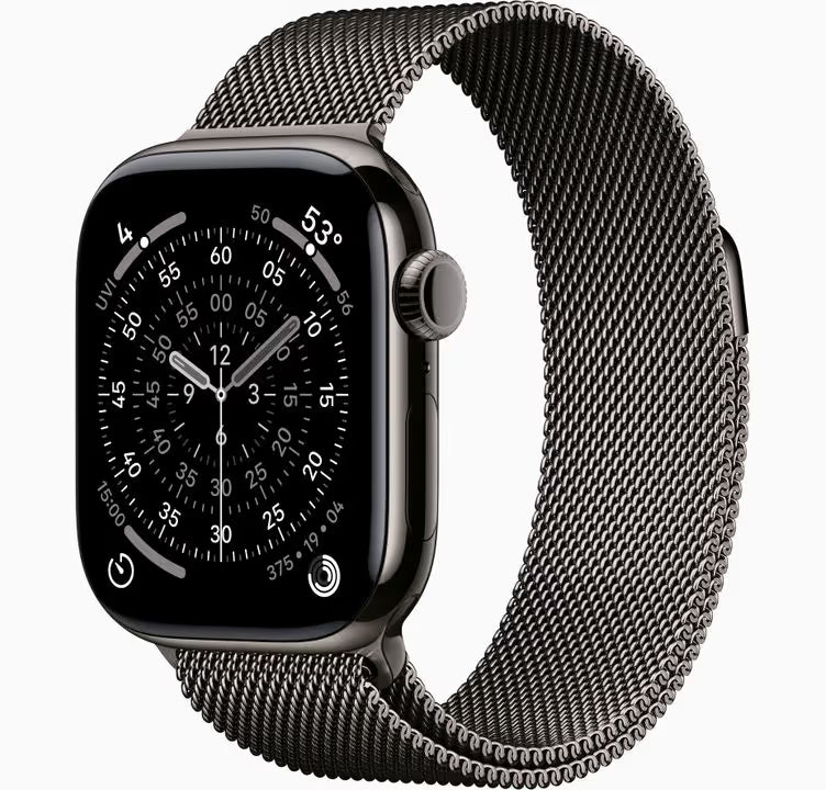 Apple Watch Series 11 GPS + Cellular - 42mm - Boîtier Slate Titane - Bracelet Slate Boucle Milanese
