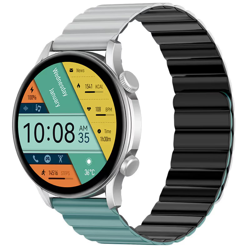MONTRE CONNECTÉE KIESLECT CALLING WATCH KR PRO LTD - SILVER