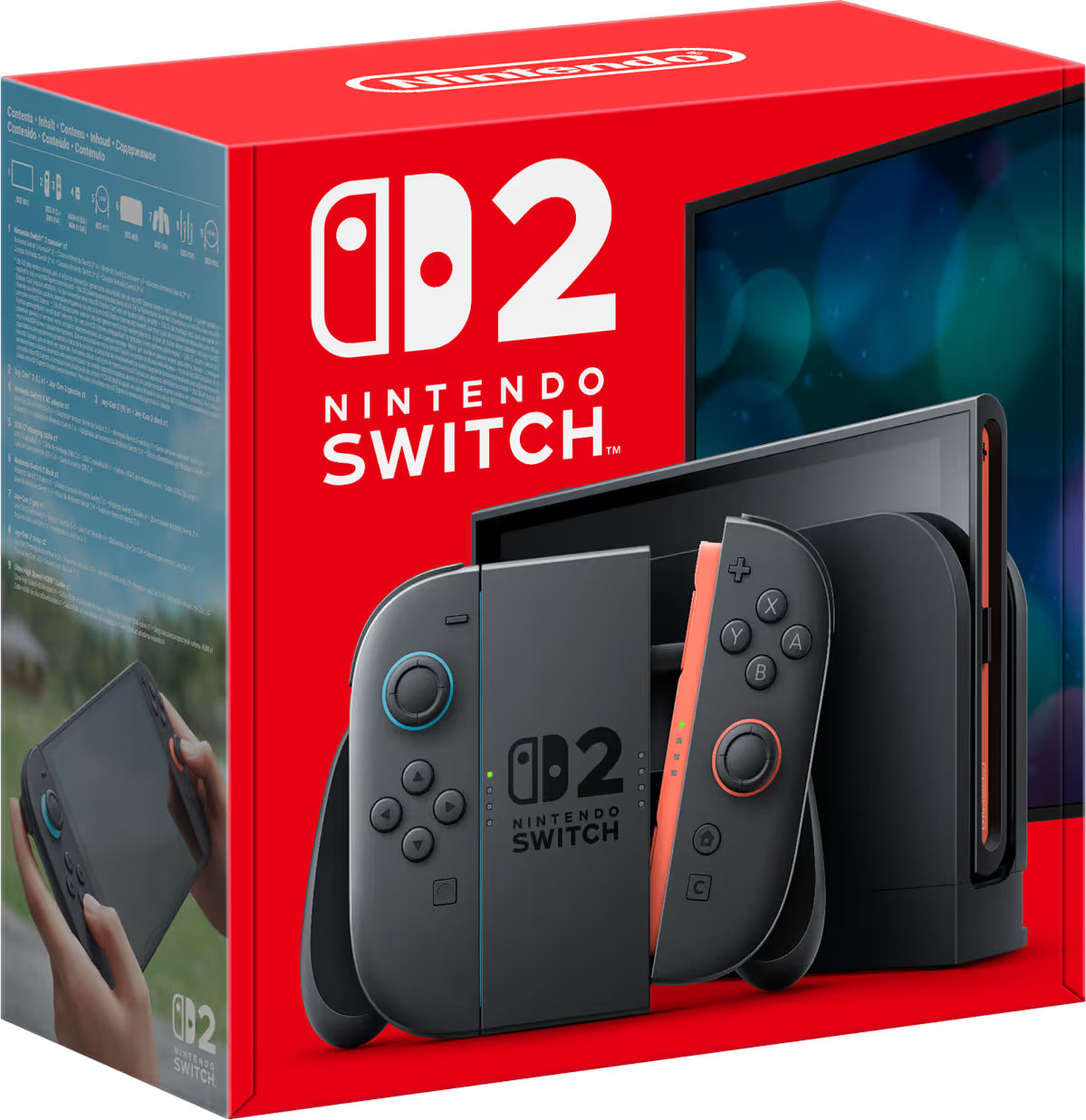Console Nintendo Switch OLED 2 - Bleu Clair & Rouge Clair