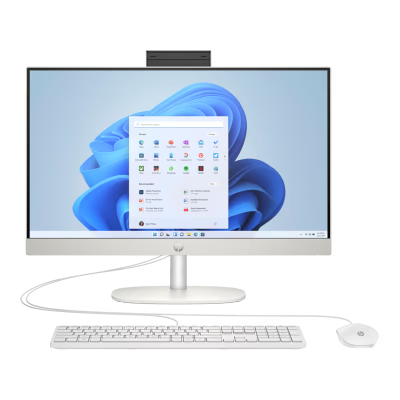 Pc De Bureau All-in-One HP 24-CR0020NK i5-1335U 16GO 512GO SSD Win 11 – Blanc
