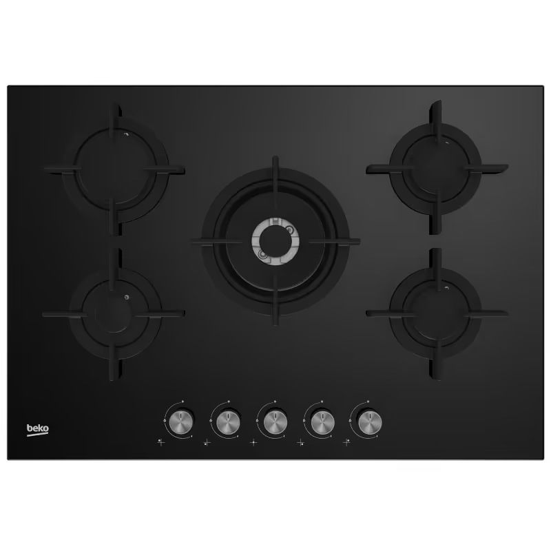 Plaque de Cuisson Encastrable Beko HILW75222S 5 Feux 75 cm - Noir