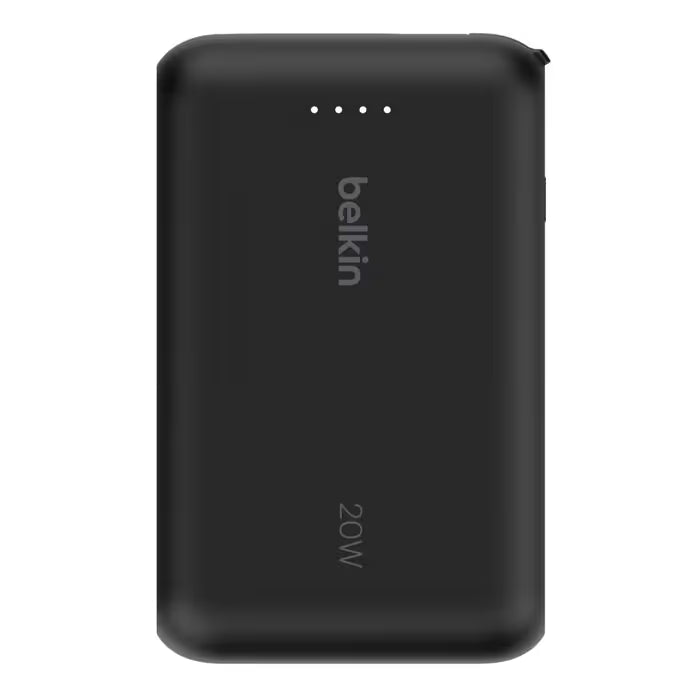 Power Bank Belkin 10K avec Câble Intégré - Noir
