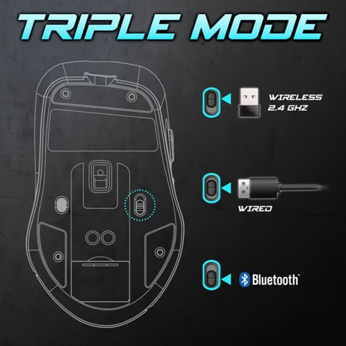 Souris Gaming Sans Fil Spirit Of Gamer Elite-M50 RGB - Noir