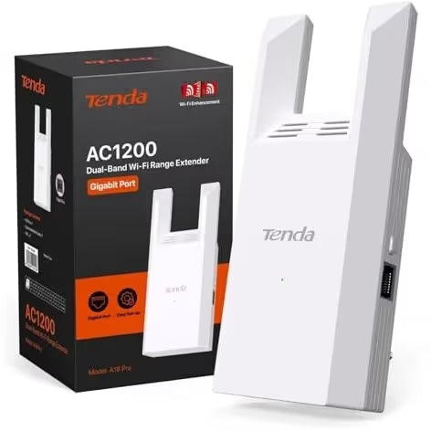 Répéteur WiFi Tenda A18 Pro Amplificateur AC1200 - Blanc