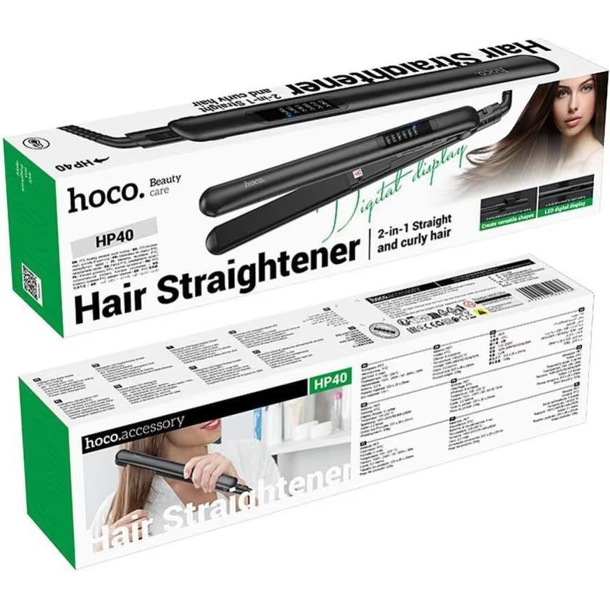 Lisseur Cheveux Hoco HP40 Céramique  - Noir