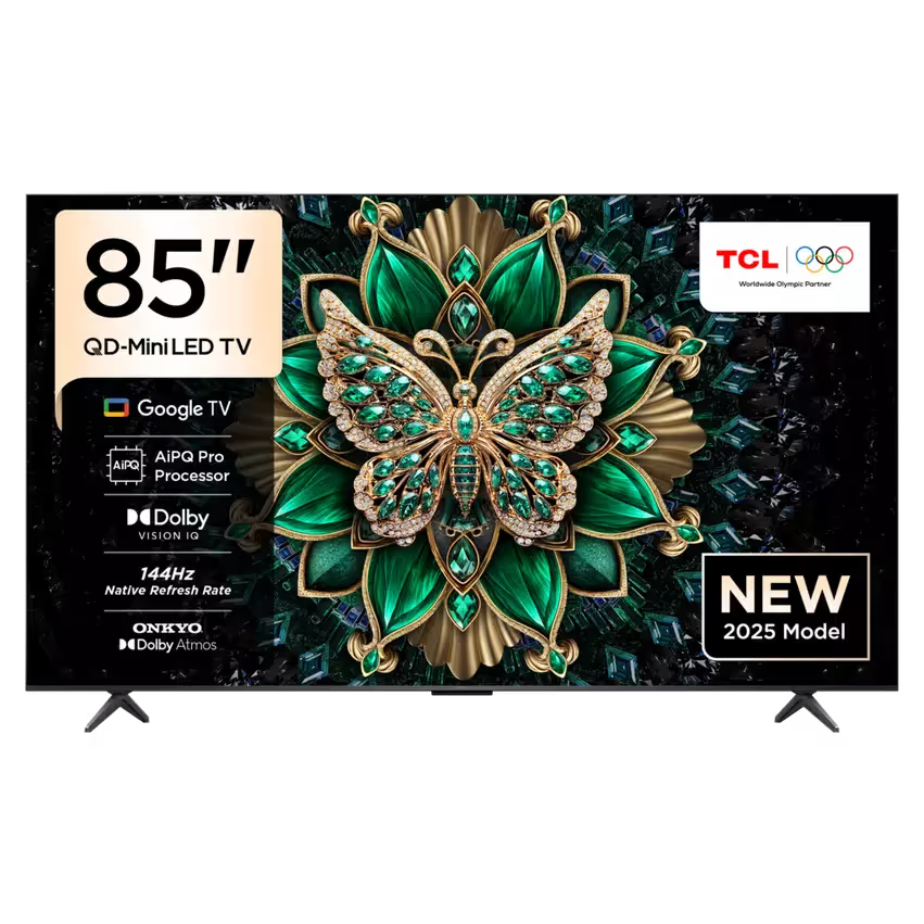 TV TCL 85" Smart TV QLED MINI LED TV-TCL-85C6K- Noir