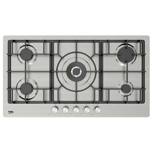 Plaque de cuisson Encastrable BEKO HIMW95226SXEL 5 feux 95 cm - Inox