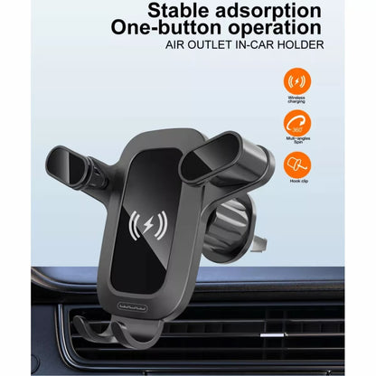 Support de Voiture Z29 Avec Chargeur Sans Fil 15W Type-C - Rotatif 360°