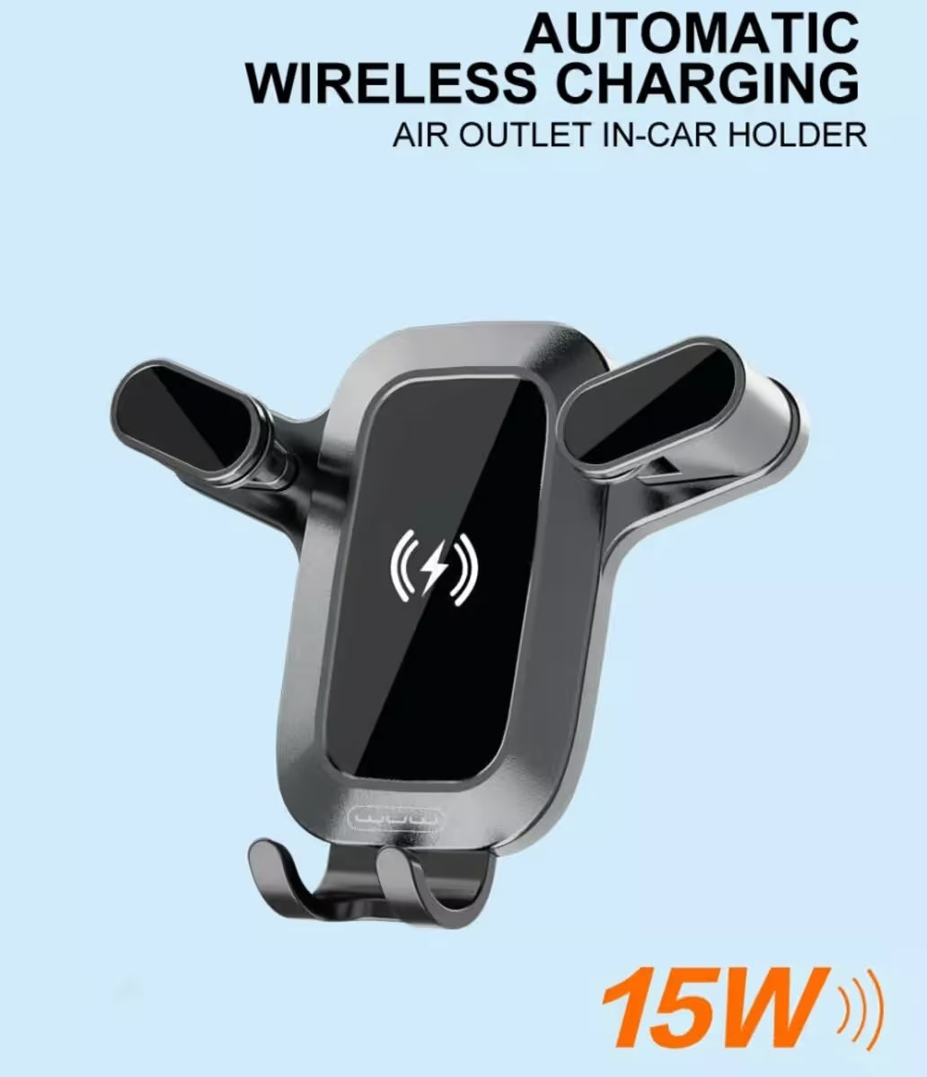Support de Voiture Z29 Avec Chargeur Sans Fil 15W Type-C - Rotatif 360°
