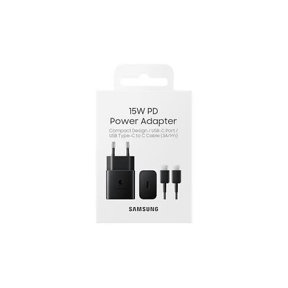 Chargeur secteur SAMSUNG Ultra Rapide 15W Noir + câble c/c