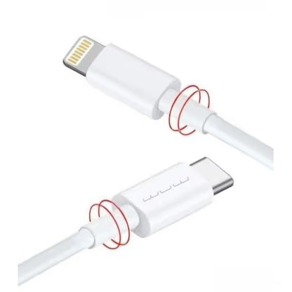 Câble De Charge Type-C Vers Lighting WUW-X181 PD 20W- Blanc