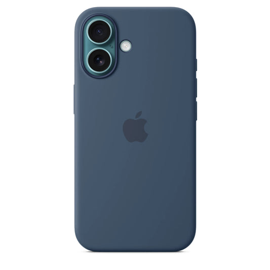 Coque en Silicone MagSafe pour iPhone 16 - Denim