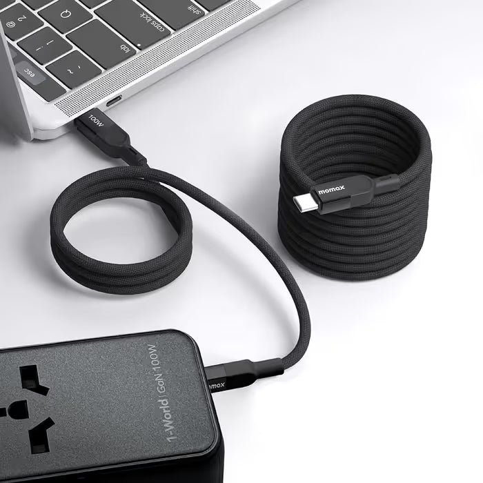 Cable de charge Momax Mag Link  USB-C 100W 2M - Noir