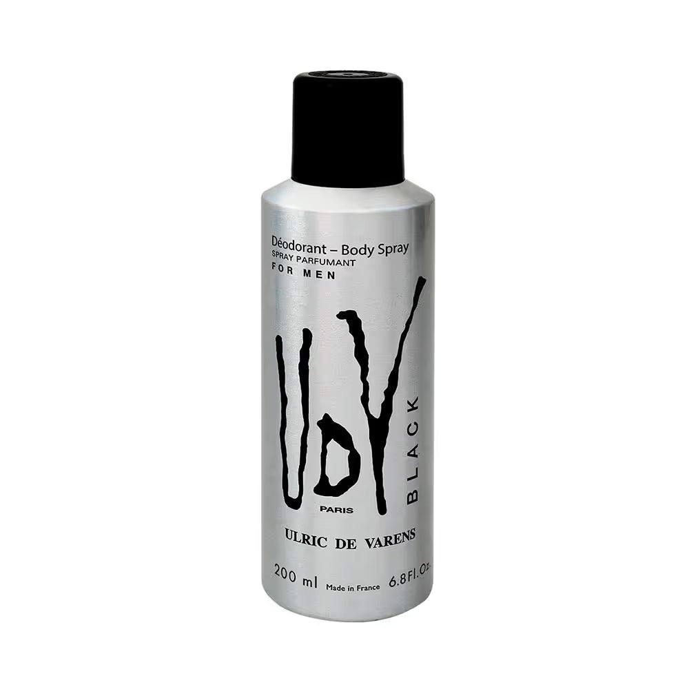 UDV Black Déodorant Spray pour Homme - 200ML