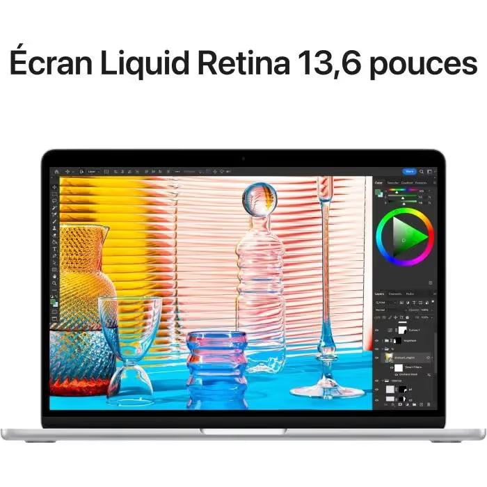 Apple - 13,6" MacBook Air M2 - RAM 8Go - Stockage 256Go - Lumière Stellaire (MRXT3FN/A)