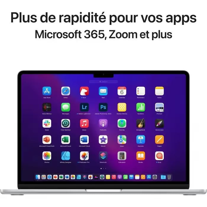 Apple - 13,6" MacBook Air M2 - RAM 8Go - Stockage 256Go - Lumière Stellaire (MRXT3FN/A)