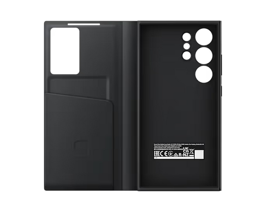 Étui Smart View avec porte-carte Galaxy S24 Ultra