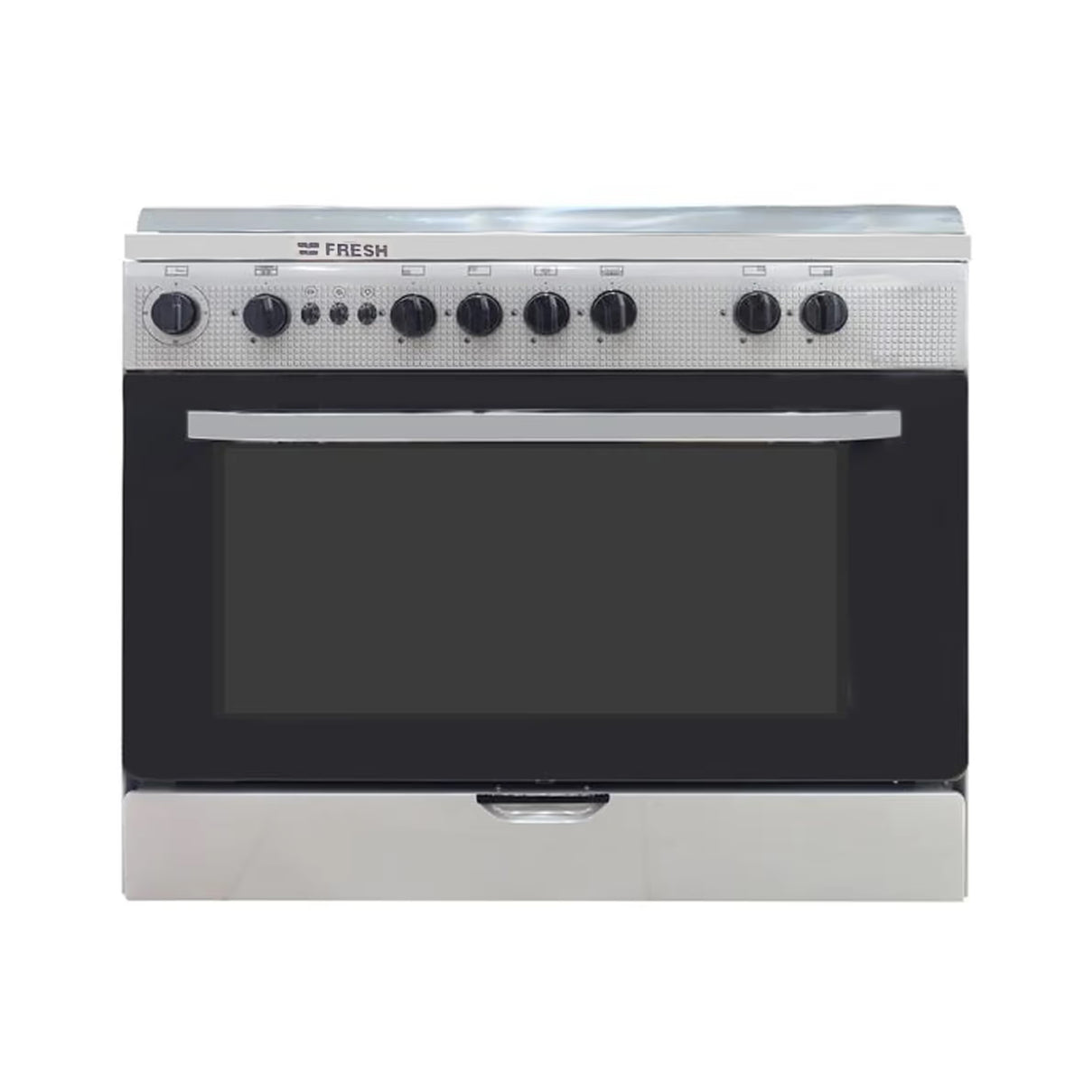 Cuisinière à gaz FRESH 5 FEUX 55x80 - Inox