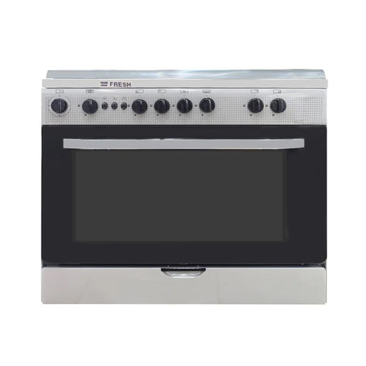 Cuisinière à gaz FRESH 5 FEUX 55x80 - Inox