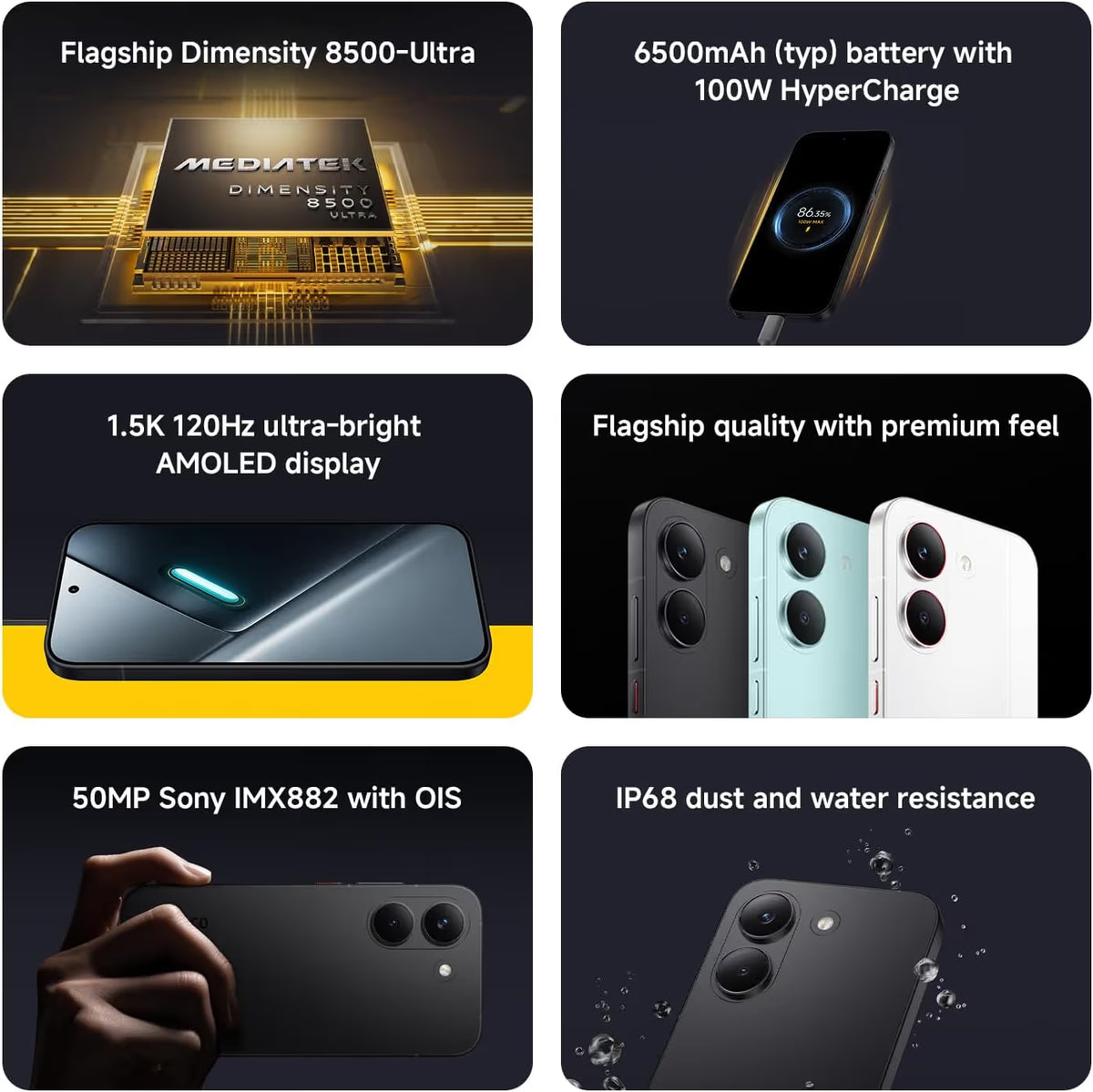 Smartphone POCO X8 Pro 12GO 512GO - Noir