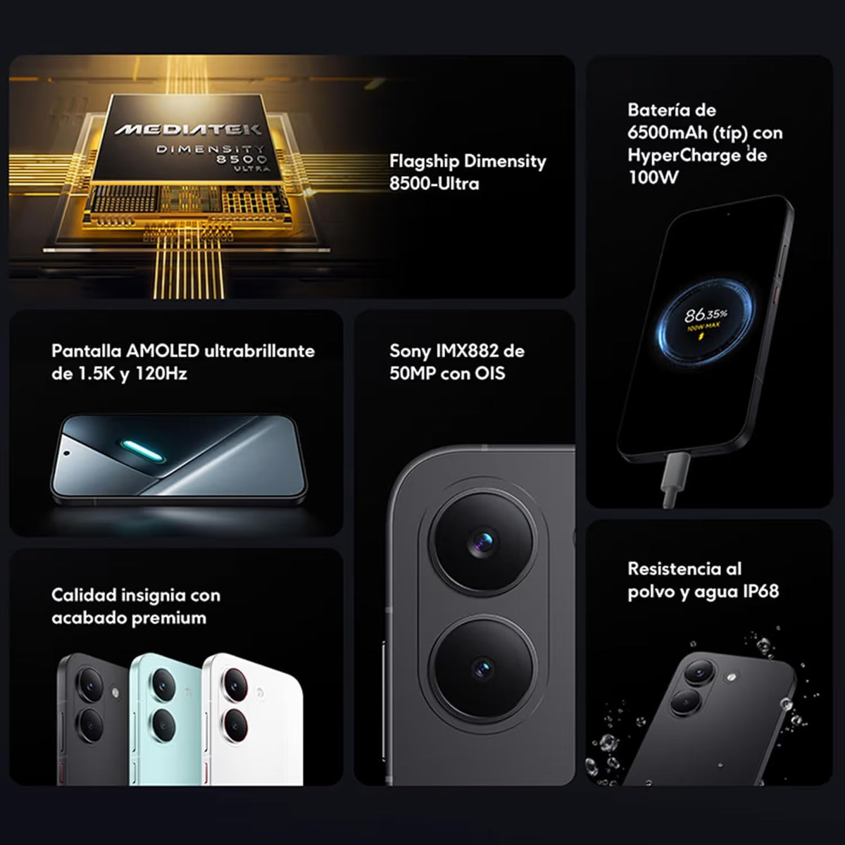 Smartphone POCO X8 Pro 12GO 512GO - Noir