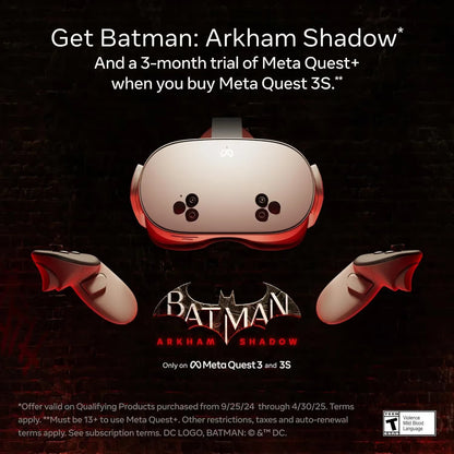 Casque VR/AR Meta Quest 3 - 512 Go, blanc + Batman Arkham Shadow