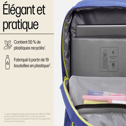 Sac à Dos HP Campus pour PC Portable 15.6" (7J596AA) - Bleu & Jaune