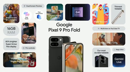 Smartphone Google Pixel 9 Pro Fold 16Go 512Go Porcelaine