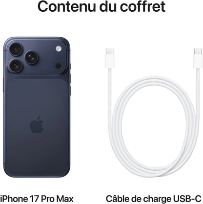 Apple iPhone 17 Pro Max  1To - Bleu