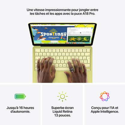 Apple - 13" MacBook Neo A18 Pro Avec Touch ID 8 Go 512 Go SSD Sans Adaptateur - Indigo Bleu