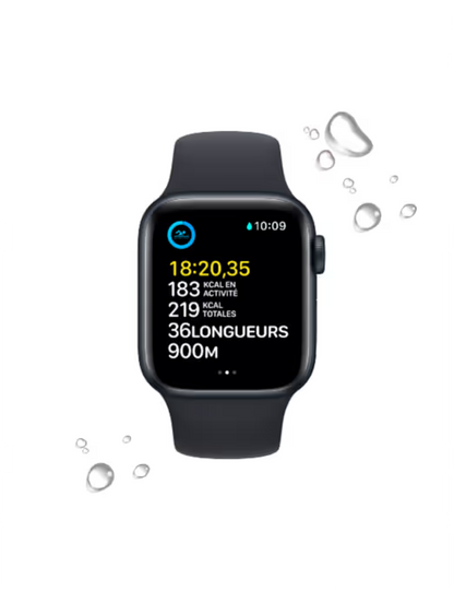 Apple Watch SE 2ᵉ génération Lumière Stellaire 40 mm.
