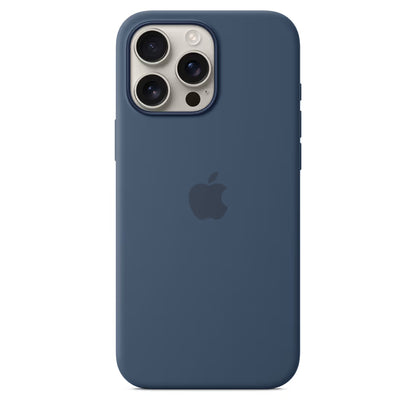 Coque en Silicone MagSafe pour iPhone 16 Pro - Denim
